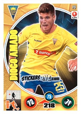 Sticker Diogo Amado - Futebol 2014-2015. Adrenalyn XL n. 115 - Panini