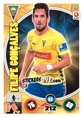 Sticker Filipe Gonçalves - Futebol 2014-2015. Adrenalyn XL n. 116 - Panini
