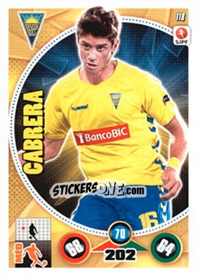 Cromo Cabrera - Futebol 2014-2015. Adrenalyn XL - Panini
