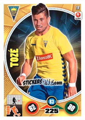 Sticker Tozé - Futebol 2014-2015. Adrenalyn XL - Panini