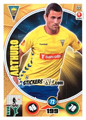 Sticker Arthuro - Futebol 2014-2015. Adrenalyn XL n. 123 - Panini