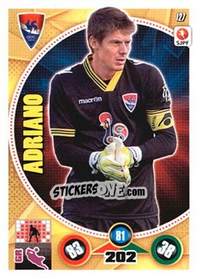 Sticker Adriano - Futebol 2014-2015. Adrenalyn XL n. 127 - Panini