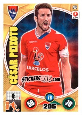 Figurina César Peixoto - Futebol 2014-2015. Adrenalyn XL - Panini