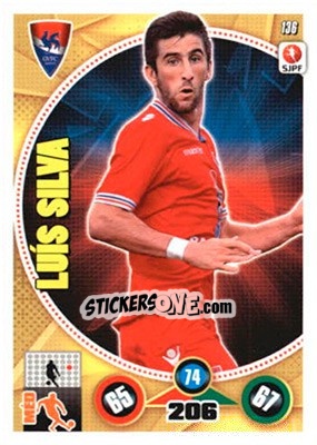 Sticker Luís Silva - Futebol 2014-2015. Adrenalyn XL n. 136 - Panini