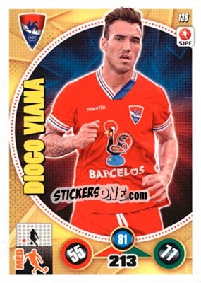 Sticker Diogo Viana - Futebol 2014-2015. Adrenalyn XL - Panini