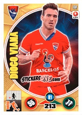 Sticker Diogo Viana - Futebol 2014-2015. Adrenalyn XL n. 138 - Panini