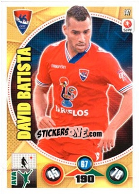 Sticker David Batista - Futebol 2014-2015. Adrenalyn XL n. 141 - Panini