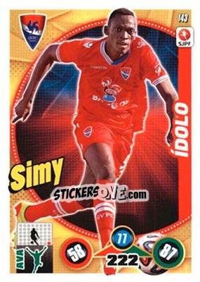 Sticker Simy - Futebol 2014-2015. Adrenalyn XL n. 143 - Panini