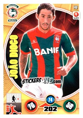 Sticker João Diogo - Futebol 2014-2015. Adrenalyn XL - Panini