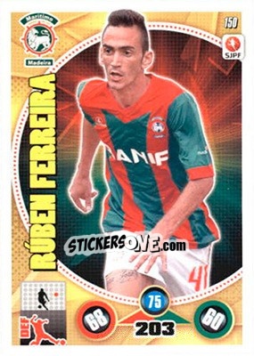 Sticker Rúben Ferreira - Futebol 2014-2015. Adrenalyn XL n. 150 - Panini