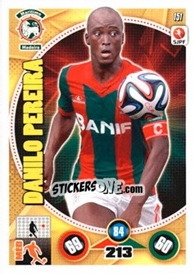 Sticker Danilo Pereira - Futebol 2014-2015. Adrenalyn XL n. 151 - Panini