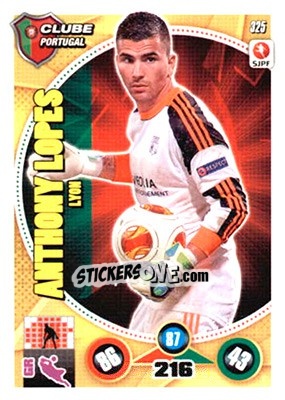 Sticker Anthony Lopes - Futebol 2014-2015. Adrenalyn XL n. 325 - Panini