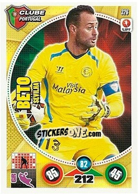 Figurina Beto - Futebol 2014-2015. Adrenalyn XL - Panini