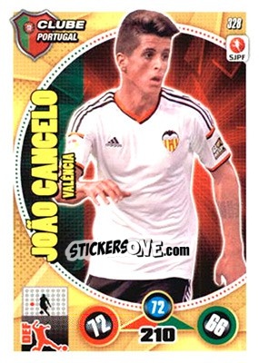 Sticker João Cancelo - Futebol 2014-2015. Adrenalyn XL n. 328 - Panini