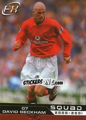Sticker David Beckham - Manchester United FX 2001 n. 2 - Futera