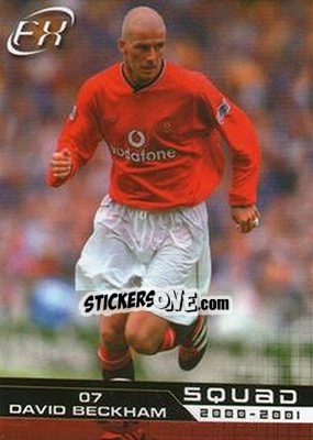 Cromo David Beckham - Manchester United FX 2001 - Futera