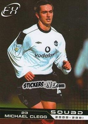 Cromo Michael Clegg - Manchester United FX 2001 - Futera