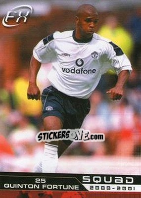 Sticker Quinton Fortune - Manchester United FX 2001 - Futera