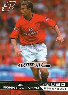 Sticker Ronny Johnsen - Manchester United FX 2001 - Futera