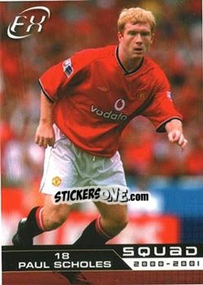 Sticker Paul Scholes - Manchester United FX 2001 n. 17 - Futera