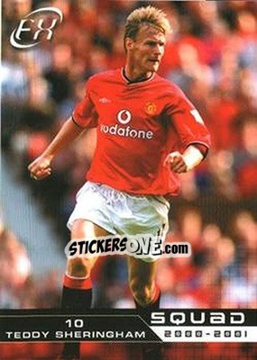 Cromo Teddy Sheringham - Manchester United FX 2001 - Futera