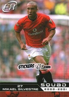 Cromo Mikael Silvestre - Manchester United FX 2001 - Futera