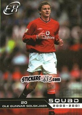 Sticker Ole Gunnar Solskjaer - Manchester United FX 2001 n. 20 - Futera