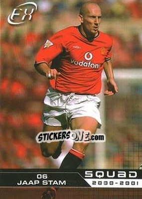 Sticker Jaap Stam - Manchester United FX 2001 - Futera
