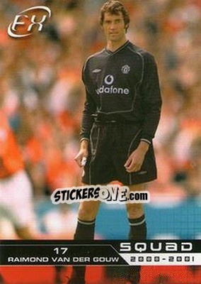 Sticker Raimond Van der Gouw - Manchester United FX 2001 n. 22 - Futera