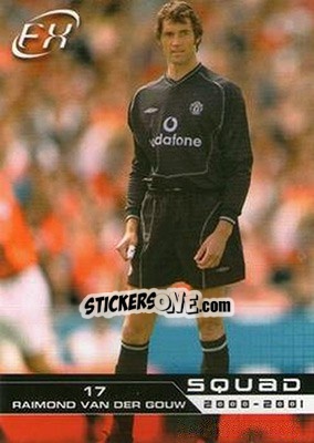 Cromo Raimond Van der Gouw - Manchester United FX 2001 - Futera