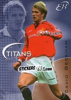 Sticker David Beckham - Manchester United FX 2001 n. 31 - Futera