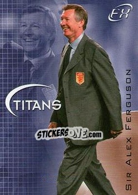 Cromo Sir Alex Ferguson - Manchester United FX 2001 - Futera