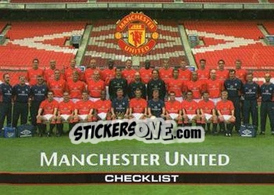 Figurina Checklist - Manchester United FX 2001 - Futera