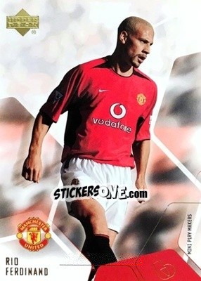 Sticker Rio Ferdinand - Manchester United Mini Playmakers 2003 n. 6 - Upper Deck