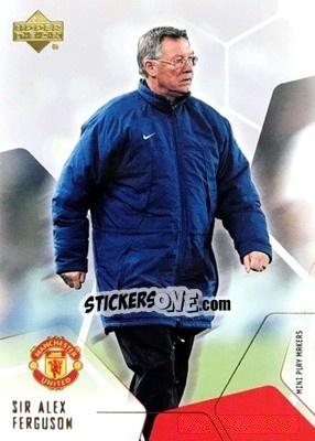 Sticker Sir Alex Ferguson - Manchester United Mini Playmakers 2003 - Upper Deck