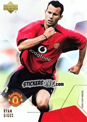 Sticker Ryan Giggs - Manchester United Mini Playmakers 2003 - Upper Deck