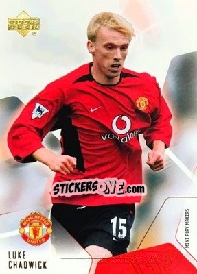 Sticker Luke Chadwick - Manchester United Mini Playmakers 2003 - Upper Deck