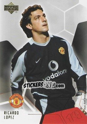 Sticker Ricardo Lopez - Manchester United Mini Playmakers 2003 n. 19 - Upper Deck