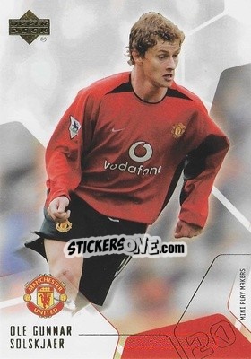 Sticker Ole Gunnar Solskjaer - Manchester United Mini Playmakers 2003 n. 20 - Upper Deck