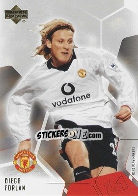 Figurina Diego Forlan - Manchester United Mini Playmakers 2003 - Upper Deck