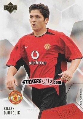 Sticker Bojan Djordjic - Manchester United Mini Playmakers 2003 - Upper Deck