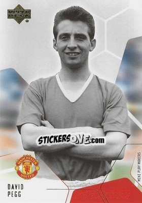 Sticker David Pegg - Manchester United Mini Playmakers 2003 - Upper Deck