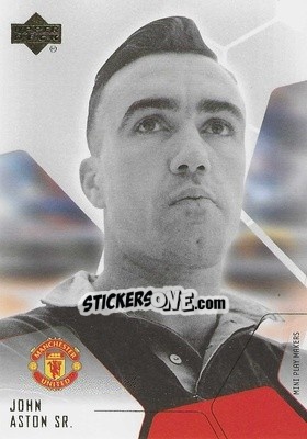 Sticker John Aston Sr. - Manchester United Mini Playmakers 2003 - Upper Deck
