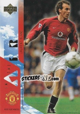 Sticker Laurent Blanc - Manchester United Mini Playmakers 2003 - Upper Deck