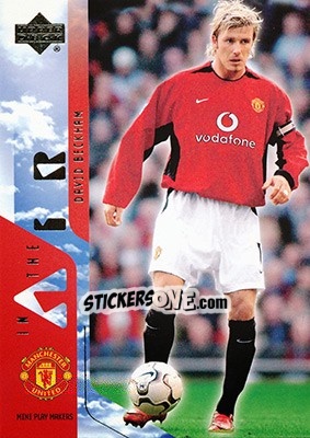 Sticker David Beckham - Manchester United Mini Playmakers 2003 - Upper Deck