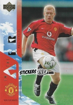 Sticker Paul Scholes - Manchester United Mini Playmakers 2003 n. 49 - Upper Deck
