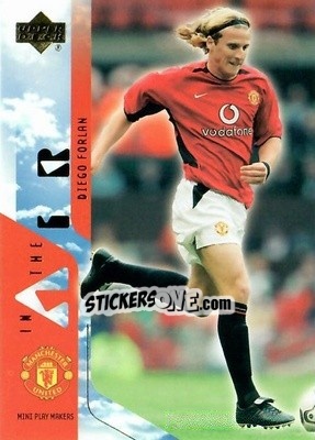 Cromo Diego Forlan - Manchester United Mini Playmakers 2003 - Upper Deck