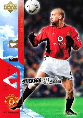 Cromo Juan Sebastian Veron - Manchester United Mini Playmakers 2003 - Upper Deck