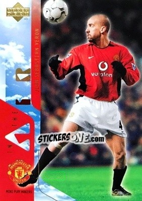 Sticker Juan Sebastian Veron - Manchester United Mini Playmakers 2003 - Upper Deck