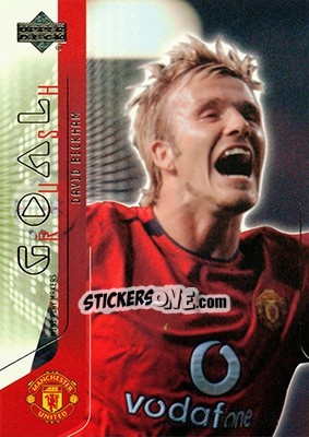 Sticker David Beckham - Manchester United Mini Playmakers 2003 n. 64 - Upper Deck